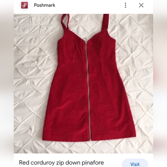 Red midi  velentine dress - Picture 3 of 4